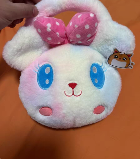 卡通软萌可爱手提包毛绒包全新（不包邮） 感...