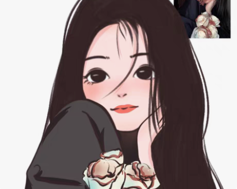 手绘Q版卡通画头像约稿设计肖像简笔画情侣真...