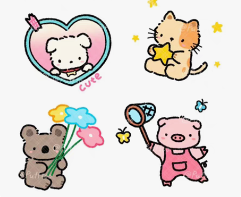 狗狗宠物画像手绘q版头像新款漫画人物动漫设...