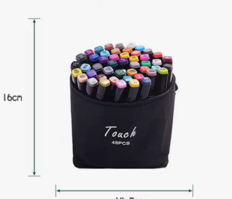 包邮TOUCH24色双头马克笔套装美术设计...