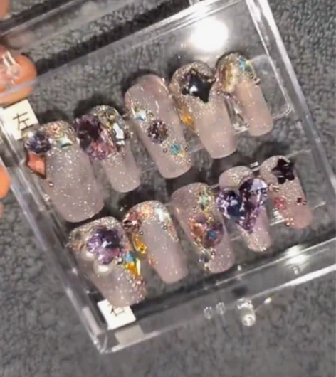 纯手工定制穿戴甲 同城可预约上门  ?桃喜...