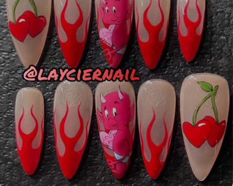 包邮?layciernail?私人订制手绘...