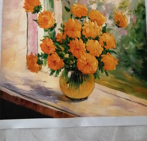 油画 花朵 61*61 靓丽 ...