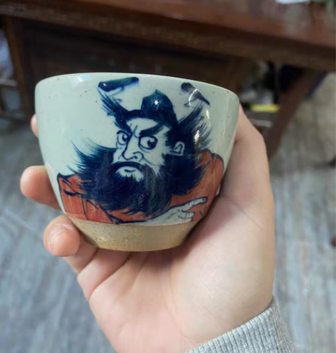包邮精品好货茶杯，陈胜波老师手绘钟馗主人杯...