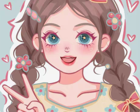 包邮Q版手绘头像鸭鸭风卡通漫画头像真人照片...