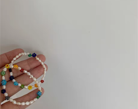 韩国时髦花花琉璃手链##amp；amp； ...