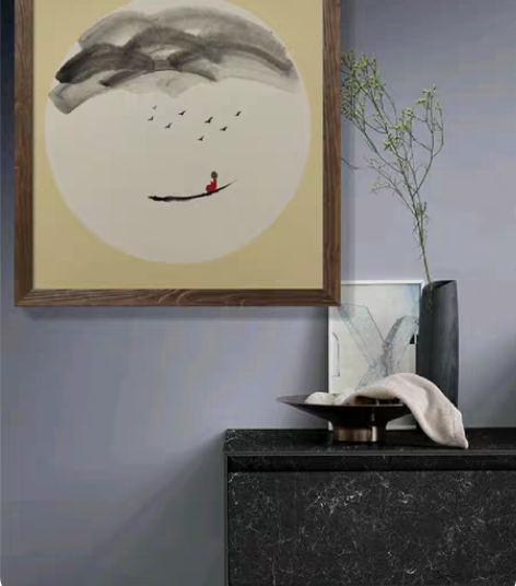 包邮禅意小品画国画山水画装饰画家居用品送人...