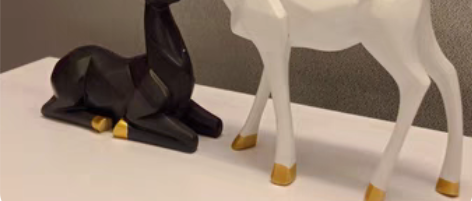 包邮北欧麋鹿摆件现代装饰工艺品玄关电视柜轻...