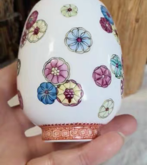 景德镇手工制 仿古釉瓷胎珐琅彩 传统金典皮...