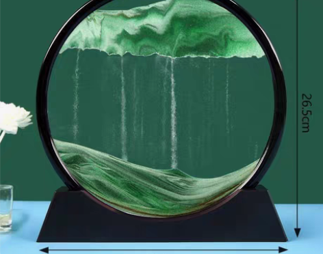包邮流沙画摆件解压解闷艺术沙漏家居装饰品送...