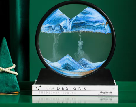 转卖创意轻奢艺术流沙画沙漏 全新，全新，全...