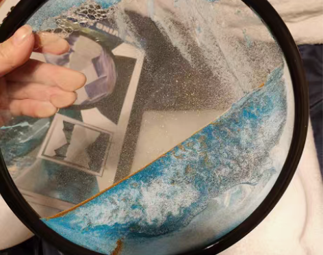 包邮流沙画摆件客厅创意沙漏桌面酒柜装饰办公...