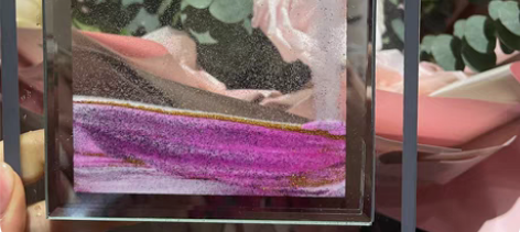 包邮3d立体流沙画玻璃创意流沙画沙漏摆件生...