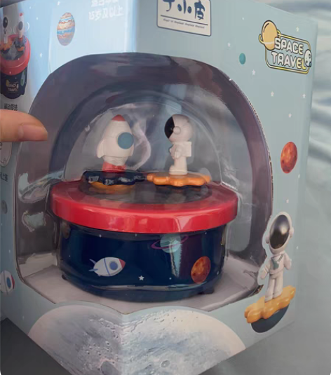 包邮太空人音乐盒全新！火箭和太空人都是可以...