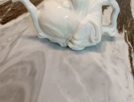 定窑老寿星茶酒随意壶 上海茶文化节订制，全...