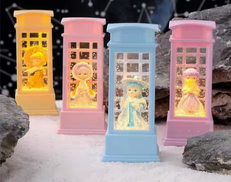 包邮创意梦幻卡通芭蕾舞小女孩水晶灯流沙雪花...