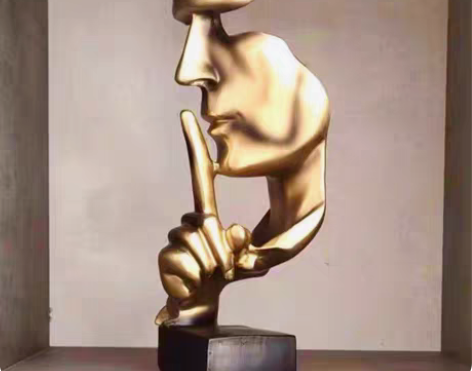 包邮客厅摆件(清仓价29元包邮)沉默是金客...