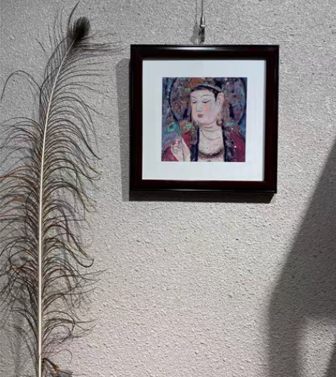 包邮景德镇瓷板佛像，窑变，玄关客厅办公室餐...