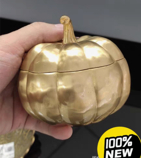包邮首饰盒,铜南瓜!纯铜,沉的很!美克美家...