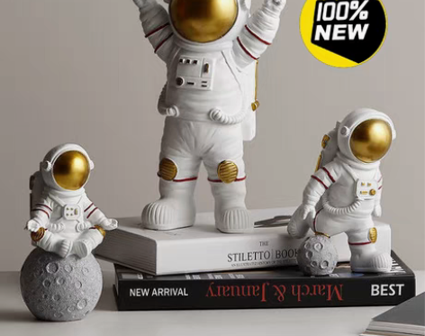 包邮【亏本包邮带走】小宇航员小摆件桌面装饰...