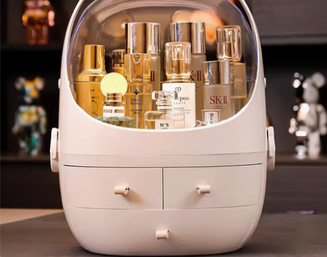 转卖网红化妆品收纳盒整理桌面防尘家用口红大...