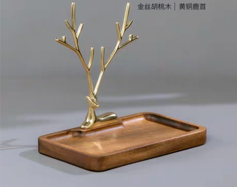 转卖【年货价】鹿角梳妆台桌面首饰架摆件家用...