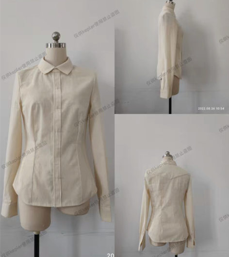 立体裁剪服装设计工艺立裁白胚布女士衬衣 白...