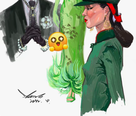 包邮代画 服装插画/时装插画/服装效果图 ...