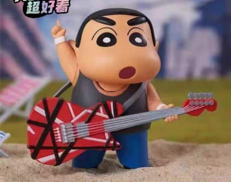 包邮野原家的幻想 大号蜡笔小新 弹吉他小新...