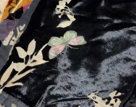 转卖服设作业DIY设计师面料丝绒薄款手感好...