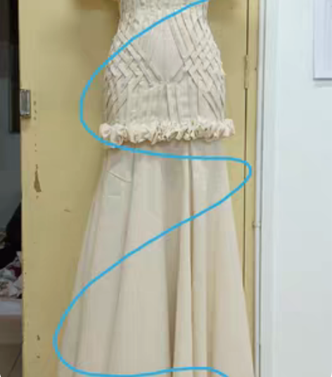 包邮服装设计专业学生制作的连衣裙，L码，洗...