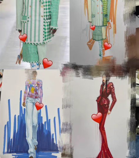 服装效果图代画 服装效果图 临摹、照片、秀...