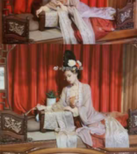 子颂东方美学游园惊梦汉服唐风诃子裙露凝香m...