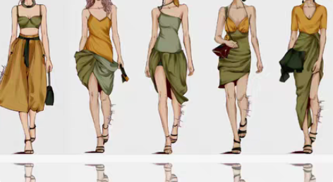 包邮服装设计稿【服装效果图  款式图 设计...