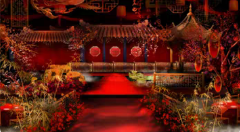 包邮中式婚礼效果图，9件。PSD文件。 感...