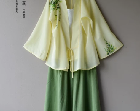 转卖醉花阴—清水溪原创中国风女装手绘改良汉...