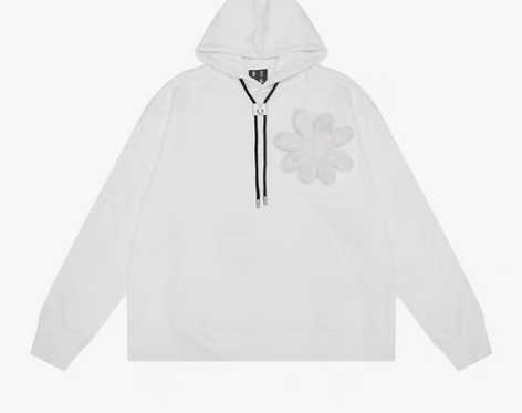 转卖MEDMxAWHITE联名系列小花连帽...