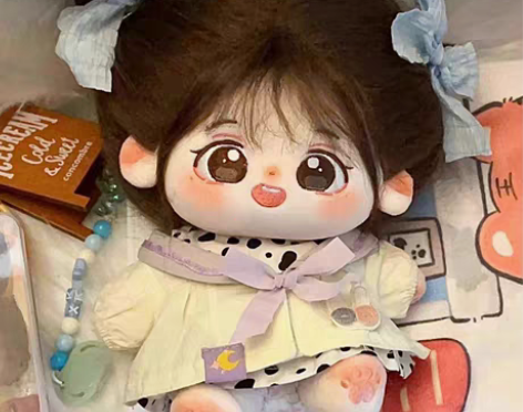 【直拍】棉花娃娃毛绒公仔女娃20cm送女生...