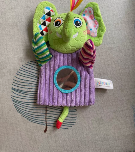 jollybaby手偶大象指偶啃咬布玩偶宝...