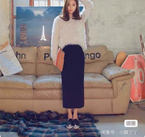 包邮半身裙女夏季新款莫代尔棉后开叉修身包臀...