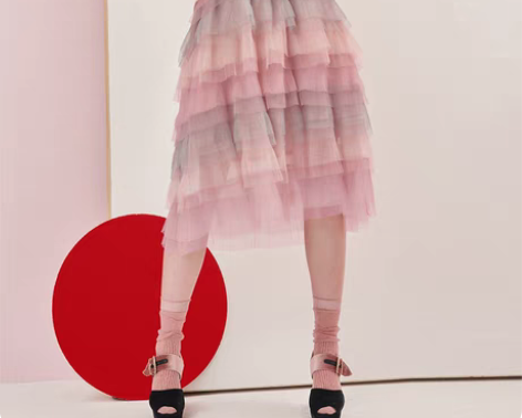 转卖亦谷2018春装新款通勤淑女甜美蛋糕裙...