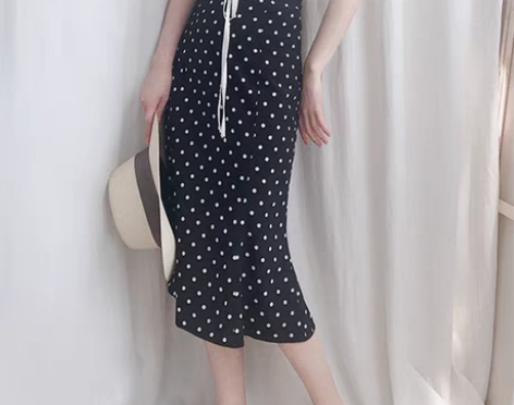 转卖春夏新品法式复古裙 山本茶歇少女雪纺波...