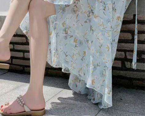 转卖鱼尾裙一片式半身裙女夏包臀裹裙不规则荷...