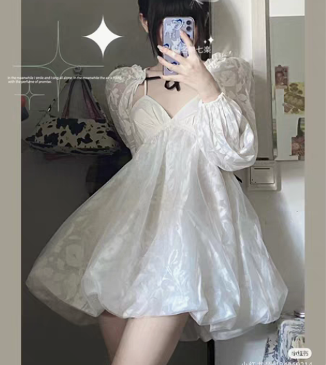 转卖TE十二珐琅 栀子花精灵 原创连衣裙花...