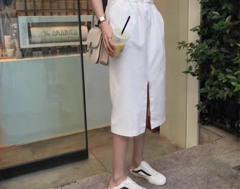 转卖2020夏季新款韩版学生高腰百搭显瘦花...