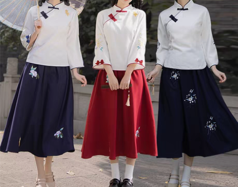 转卖民国风女装茶服女禅意文艺中国风复古两件...