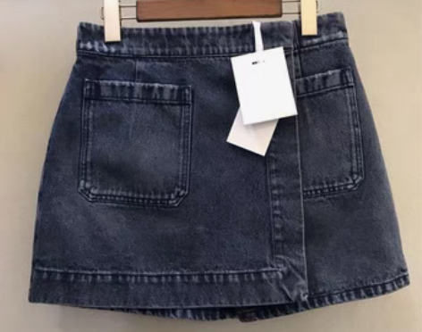 转卖CD家牛仔裤半裙女21夏季新品简约时尚...