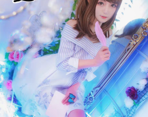 恋与制作人 女主悠然cos服 白色吊带背心...