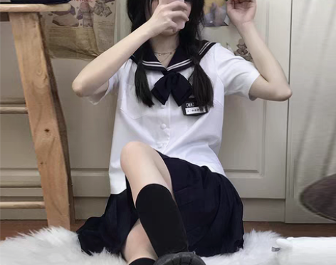 转卖花千猪jk原创 夏服水手服套装JK制服...