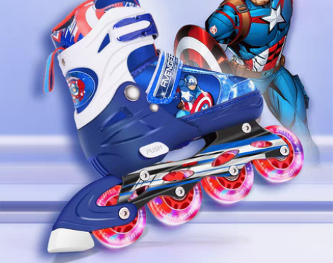 转卖迪士尼轮滑鞋儿童溜冰鞋全套装初学者男童...